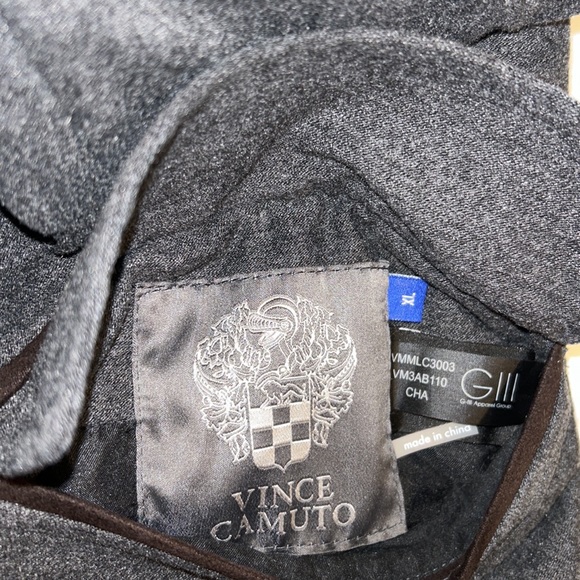 Vince Camuto Reversible Men’s Quilted/Cotton Blend Button Up Top Coat Size XL - Picture 5 of 16